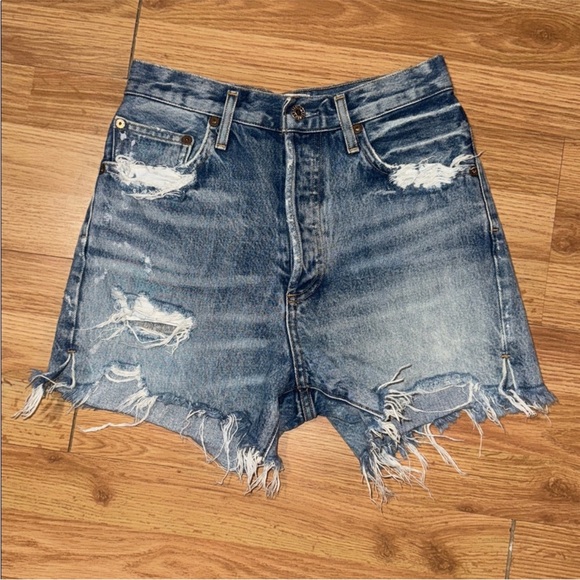 Agolde, Dee shorts, distressed, buttonfly, 26 - Picture 3 of 7